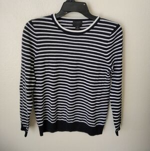 J.crew Women’s Sweater Striped Cashmere Crew Pullover Size S Nautical Top